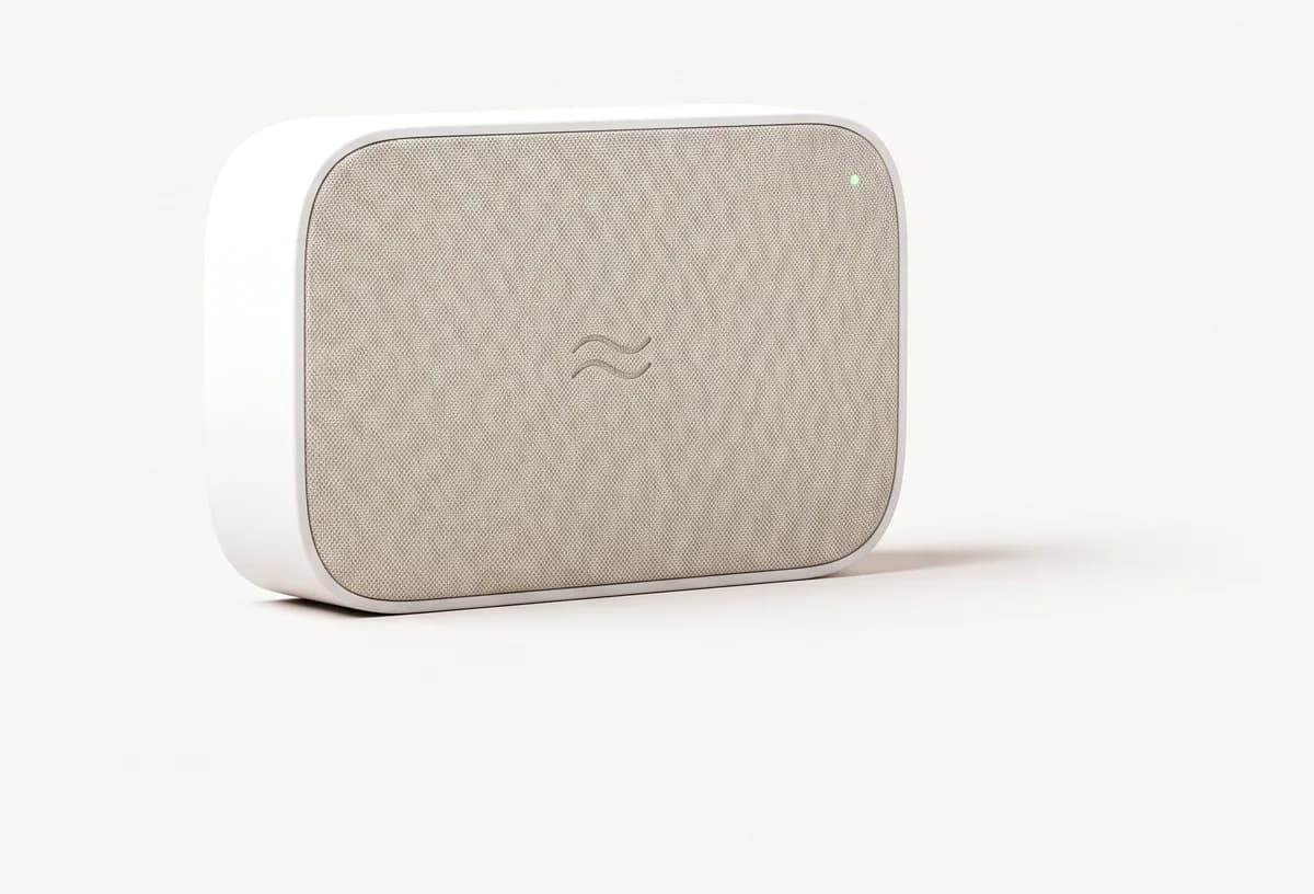 The Kin hub with its oat fabric front